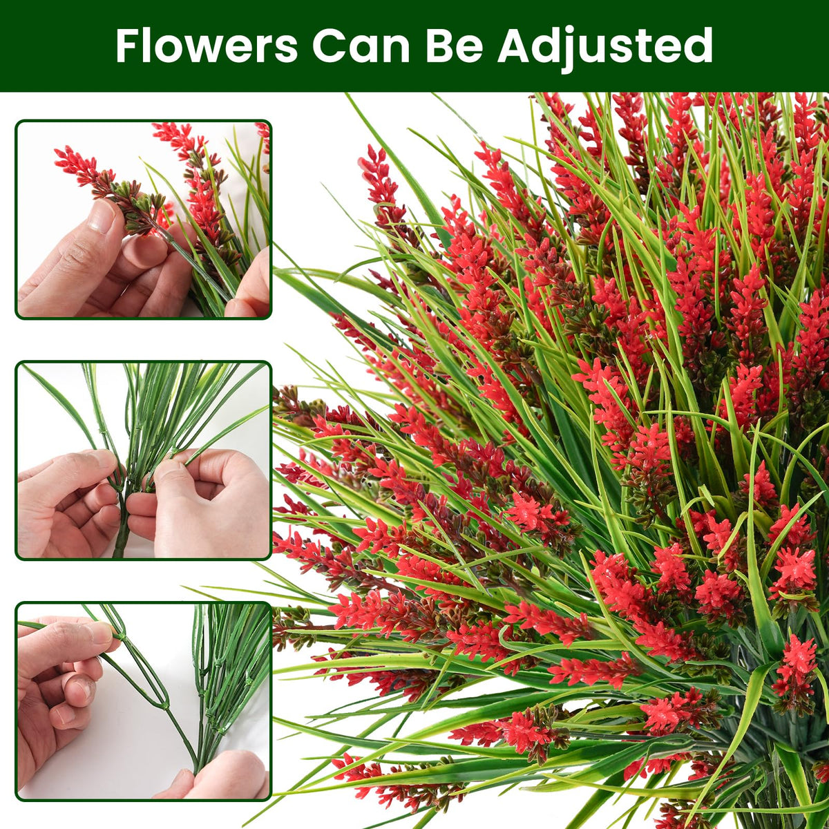 Maxkes artificial lavender flowers for porch decor with realistic look.