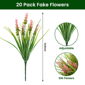 Maxkes realistic faux lavender shrubs elevate garden accents.