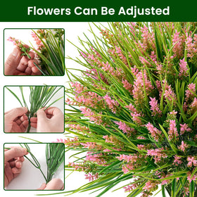 Maxkes UV-resistant lavender plants stay vibrant with no maintenance.