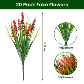 Maxkes UV-resistant lavender sprigs withstand sun and weather.