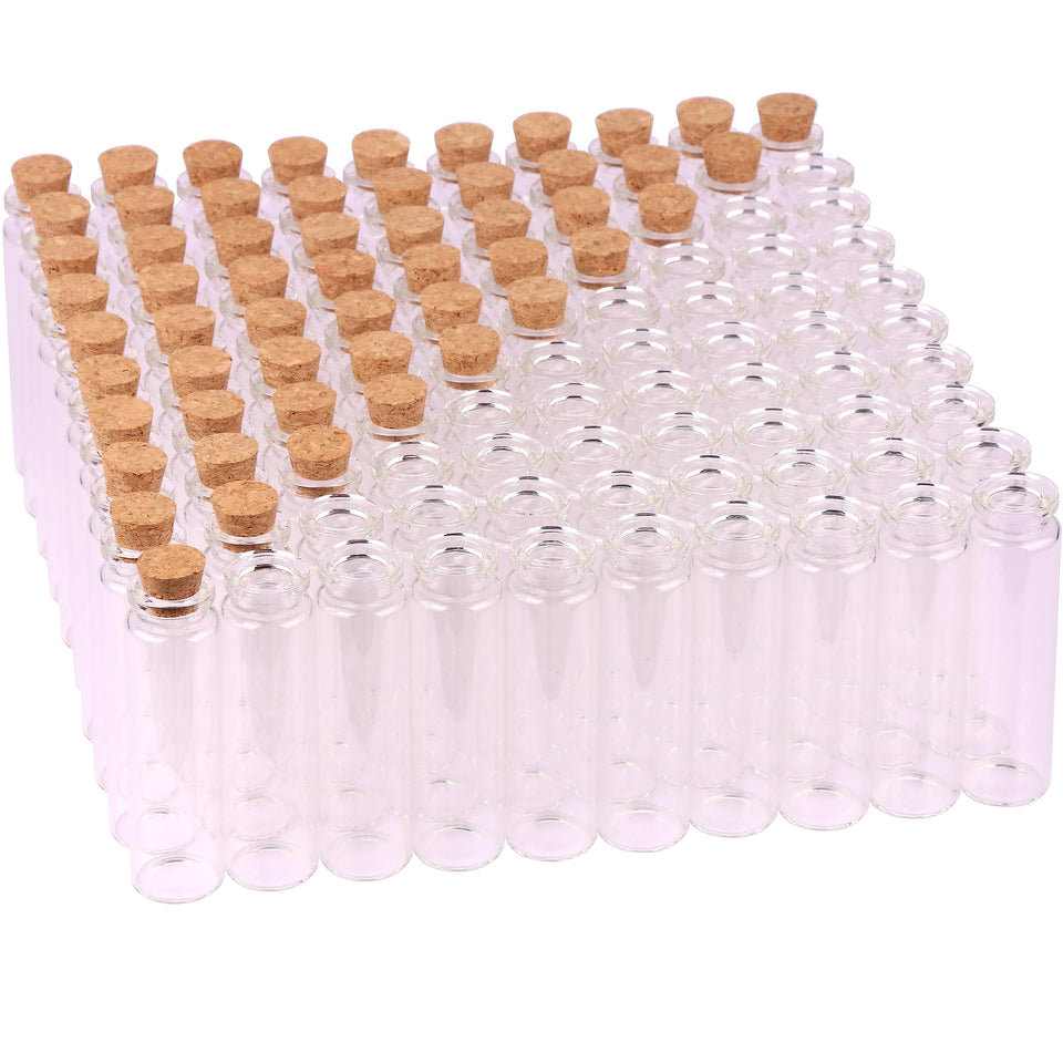 MaxMau 100-pack 20ml glass bottles for favors and gifts.