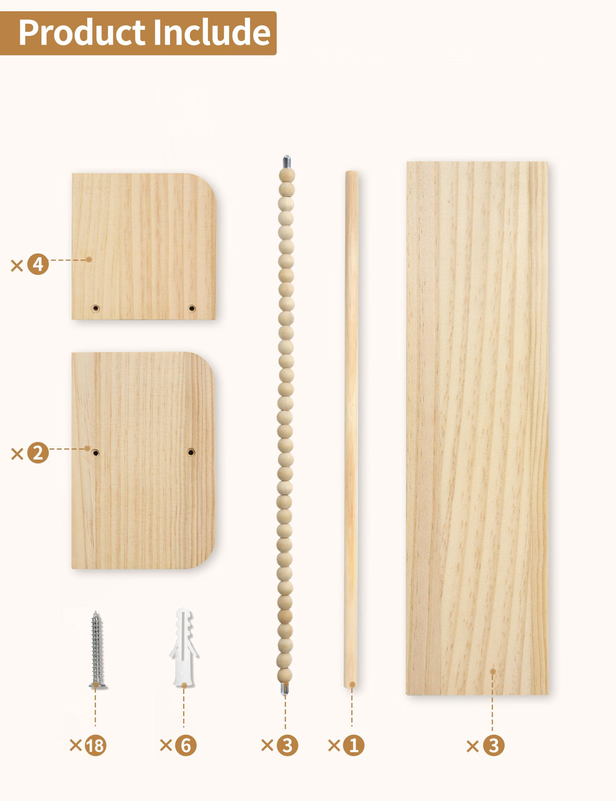 Maxpeuvon easy-install hardware included for quick DIY setup