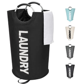 Maxsilan 125L laundry basket showing full-load capacity for big laundry days.