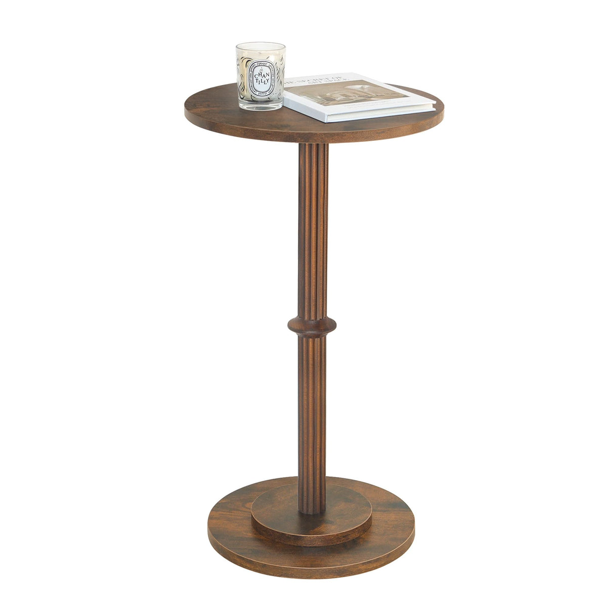 MaxSmeo drink table with a round top for compact, accessible surface in small spaces