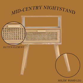 MaxSmeo Nightstand ships with clear assembly instructions.
