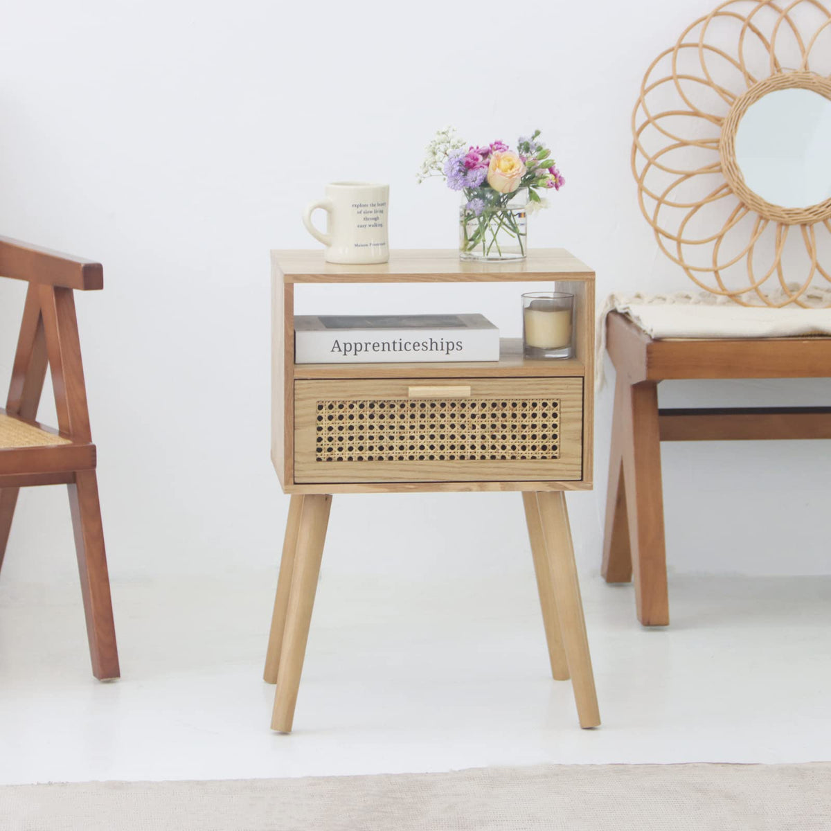 MaxSmeo Bedside table ideal for small spaces and cozy corners.
