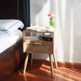 MaxSmeo Nightstand coating is easy to clean and maintain.