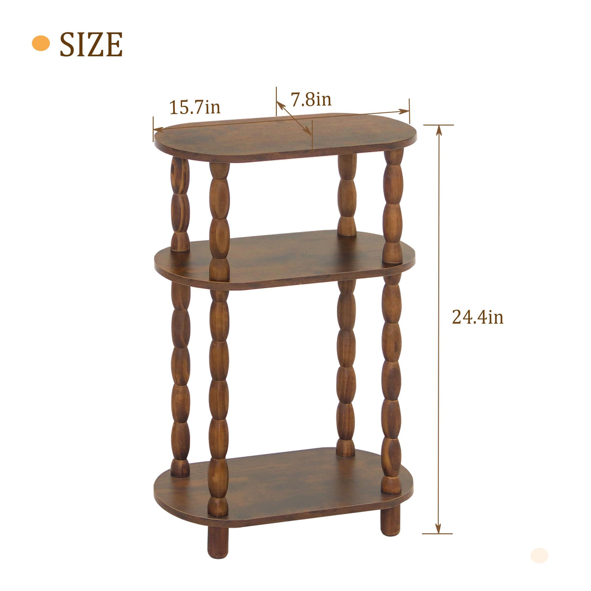 MaxSmeo vintage-style legs add retro warmth to any room.