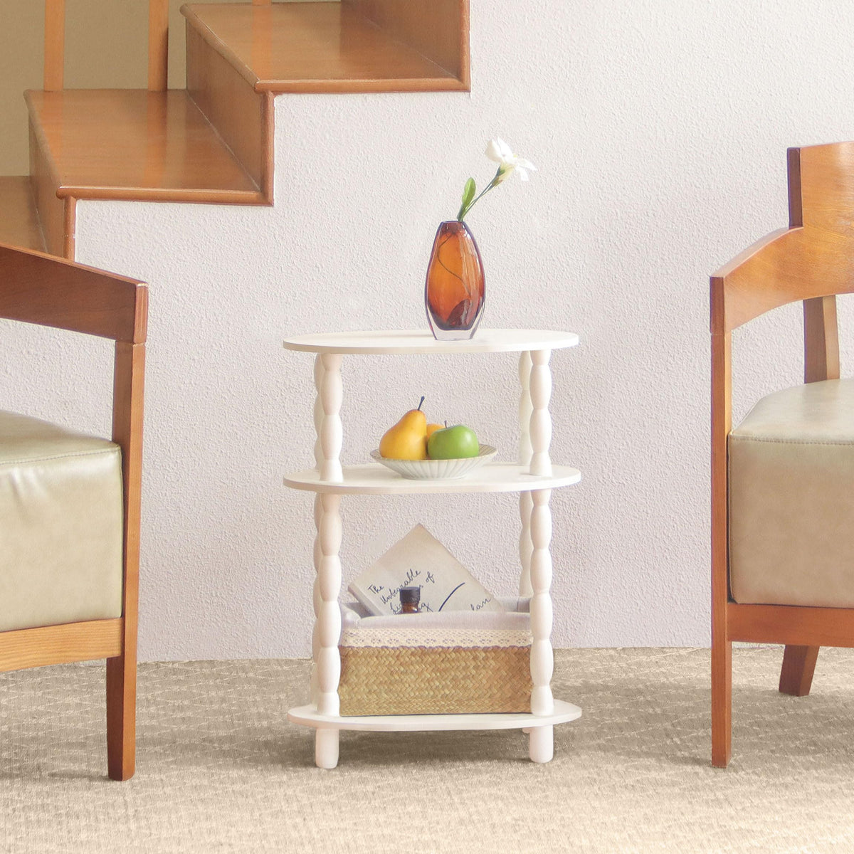 MaxSmeo white finish suits small spaces with a clean look.