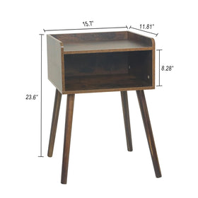 MaxSmeo Nightstand multi-purpose use in a living room or bedroom.
