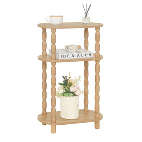 MaxSmeo rustic walnut narrow side table silhouette ideal for tight spaces between couch and wall