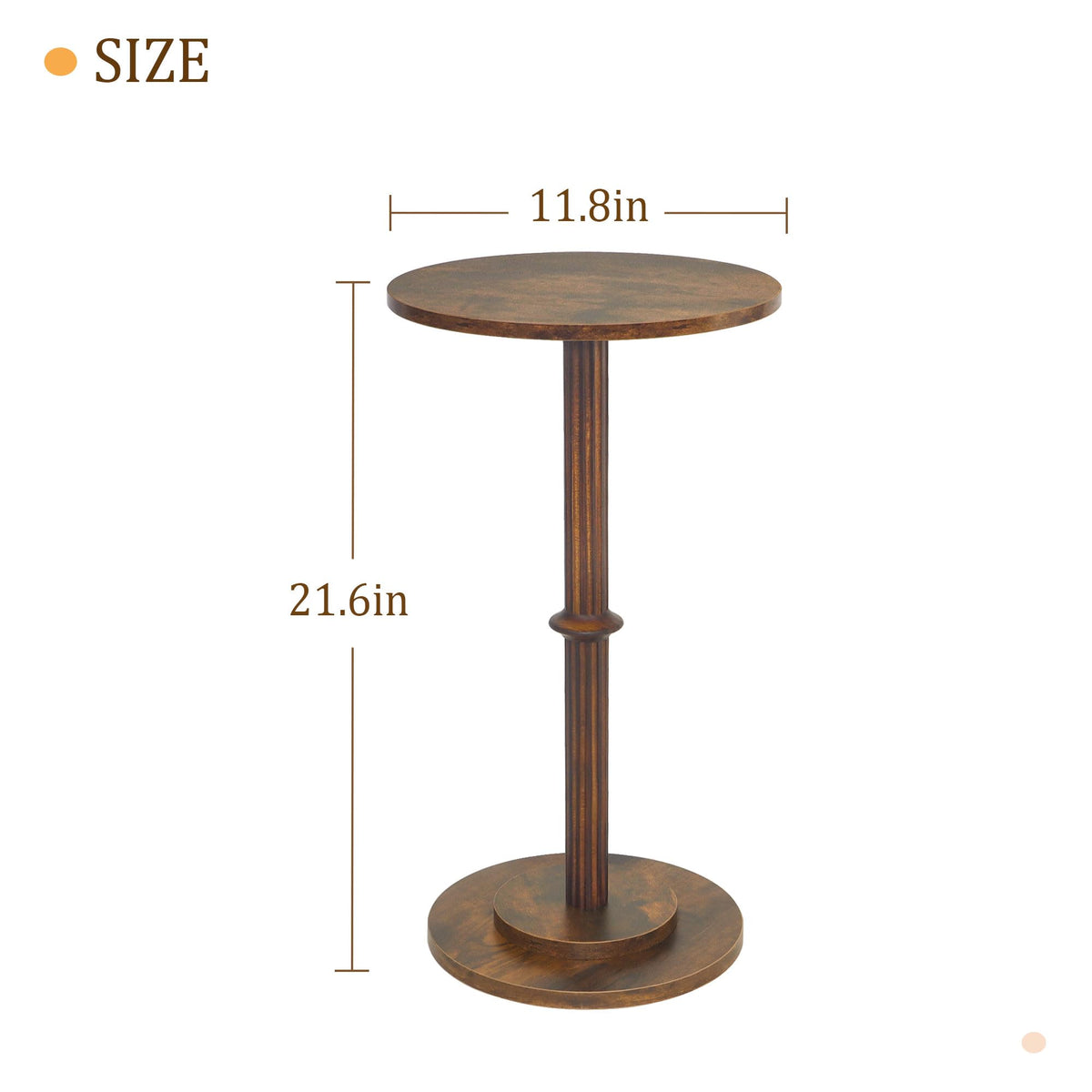 MaxSmeo small space table offers a handy surface for drinks or decor