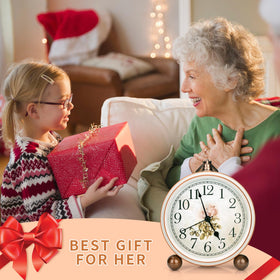 Maxspace Classic Vintage Clock with shatter-resistant glass for clear, protected viewing.