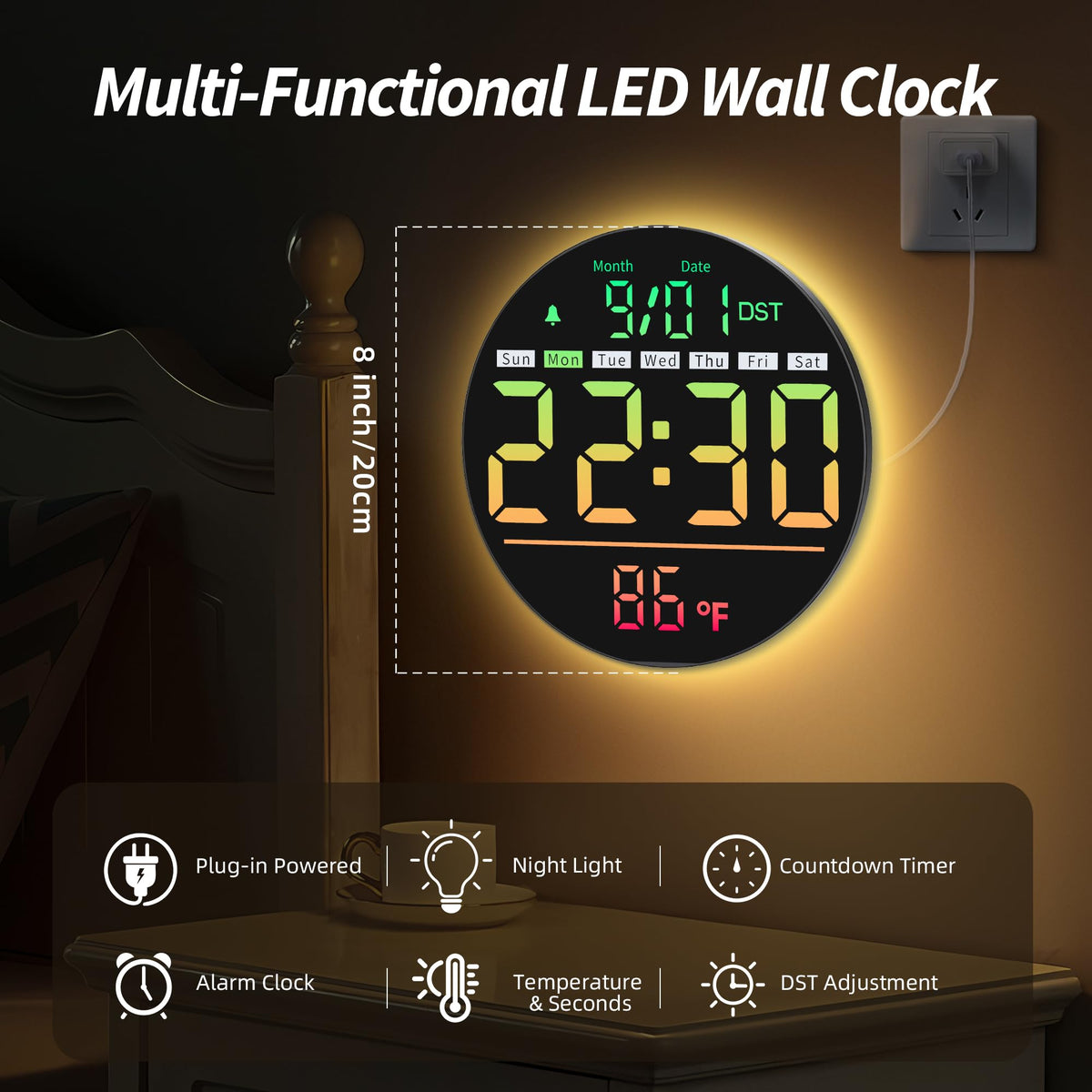 Maxstar night-light feature provides a gentle glow for late-night reading