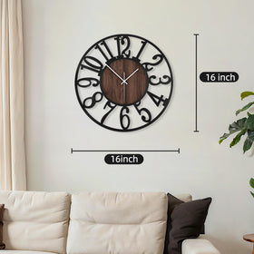 Maxstar wall clock features bold black Arabic numerals for quick time reading.