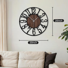 Maxstar round wall clock with bold Arabic numerals for quick time checks.