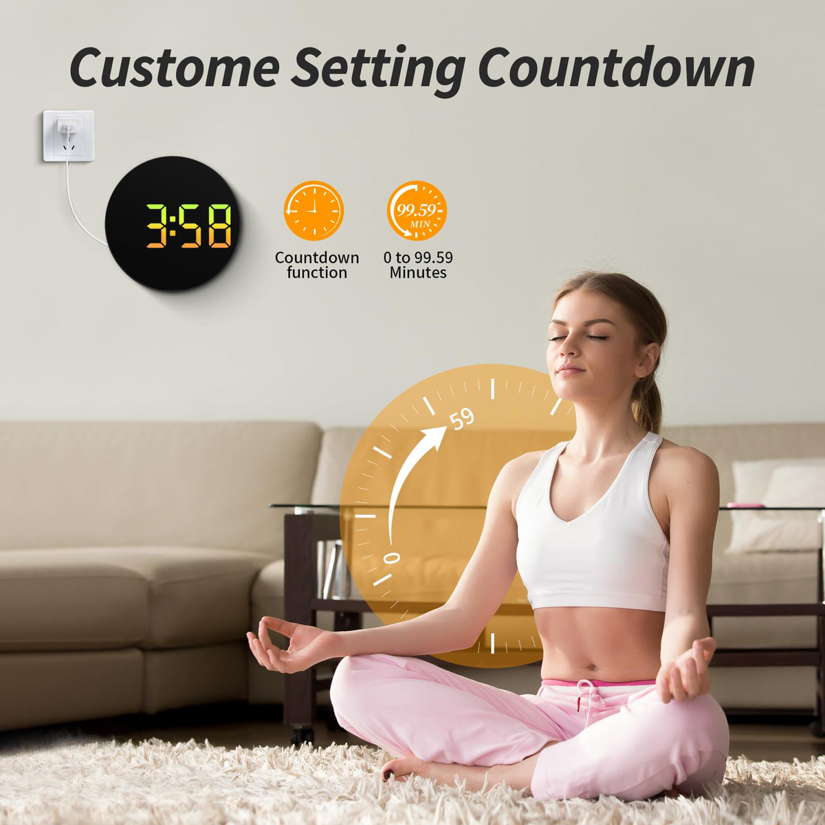 Maxstar three alarm modes with adjustable volume for tailored wake-ups
