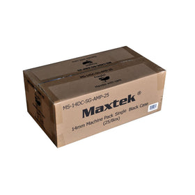 Maxtek black DVD case closeup highlights durable plastic texture for long-lasting use.