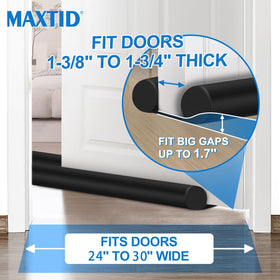 Maxtid draft stopper 24-30 inch length in use