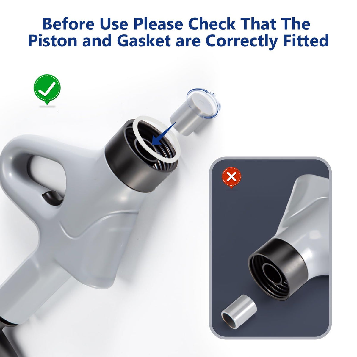 MaxxGeek Toilet Plunge Blaster natural rubber drain spout seals tightly for effective plunging.