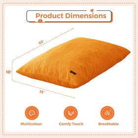MAXYOYO 3in1 bean bag chair unfolded to a cozy lounger for relaxed play