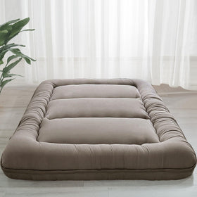 MAXYOYO 6-inch futon mattress unfolded for full-body comfort.