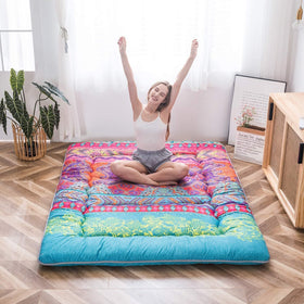MAXYOYO Camping setup shows portable futon ready for outdoors.