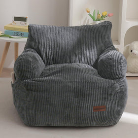 MAXYOYO Kids Bean Bag Chair in corded fabric offers cozy seating for kids.