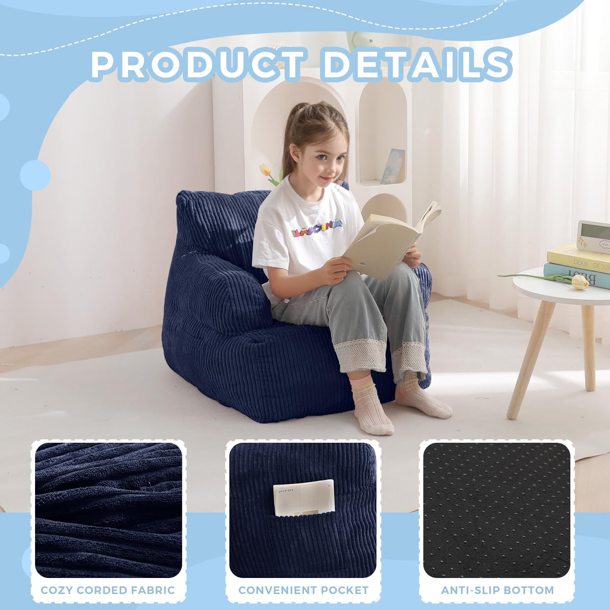 MAXYOYO chair dimensions 25.5 x 22.8 x 21.6 inches.