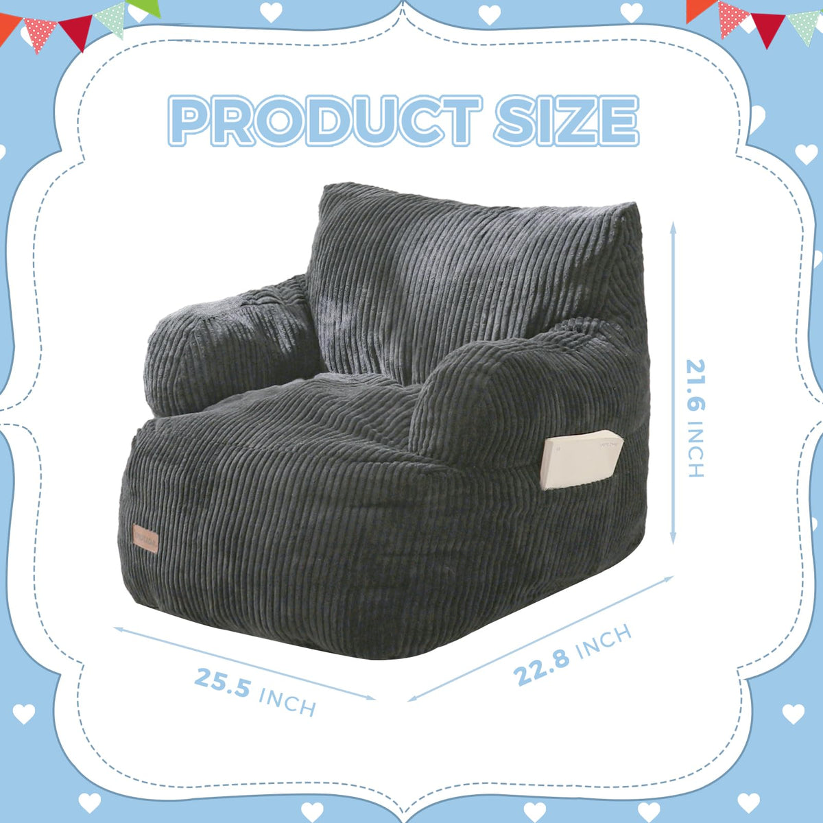 MAXYOYO foam-filled chair contours to your child for comfortable support.
