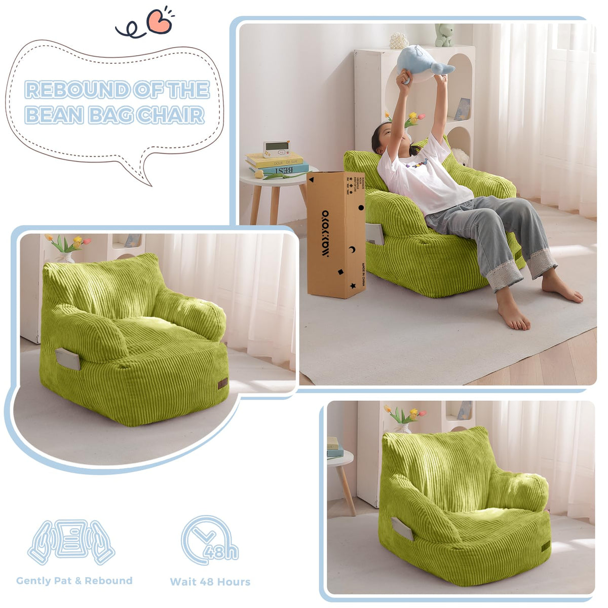 Ideal for gaming, reading, or TV time.