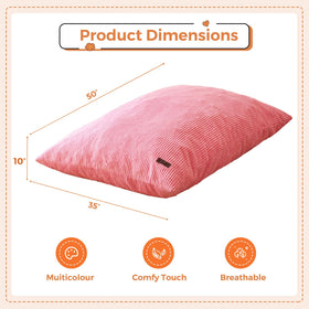 MAXYOYO kids bean bag couch with soft corduroy fabric ready for reading
