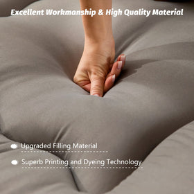 MAXYOYO mattress with carry straps for portable comfort on the go.