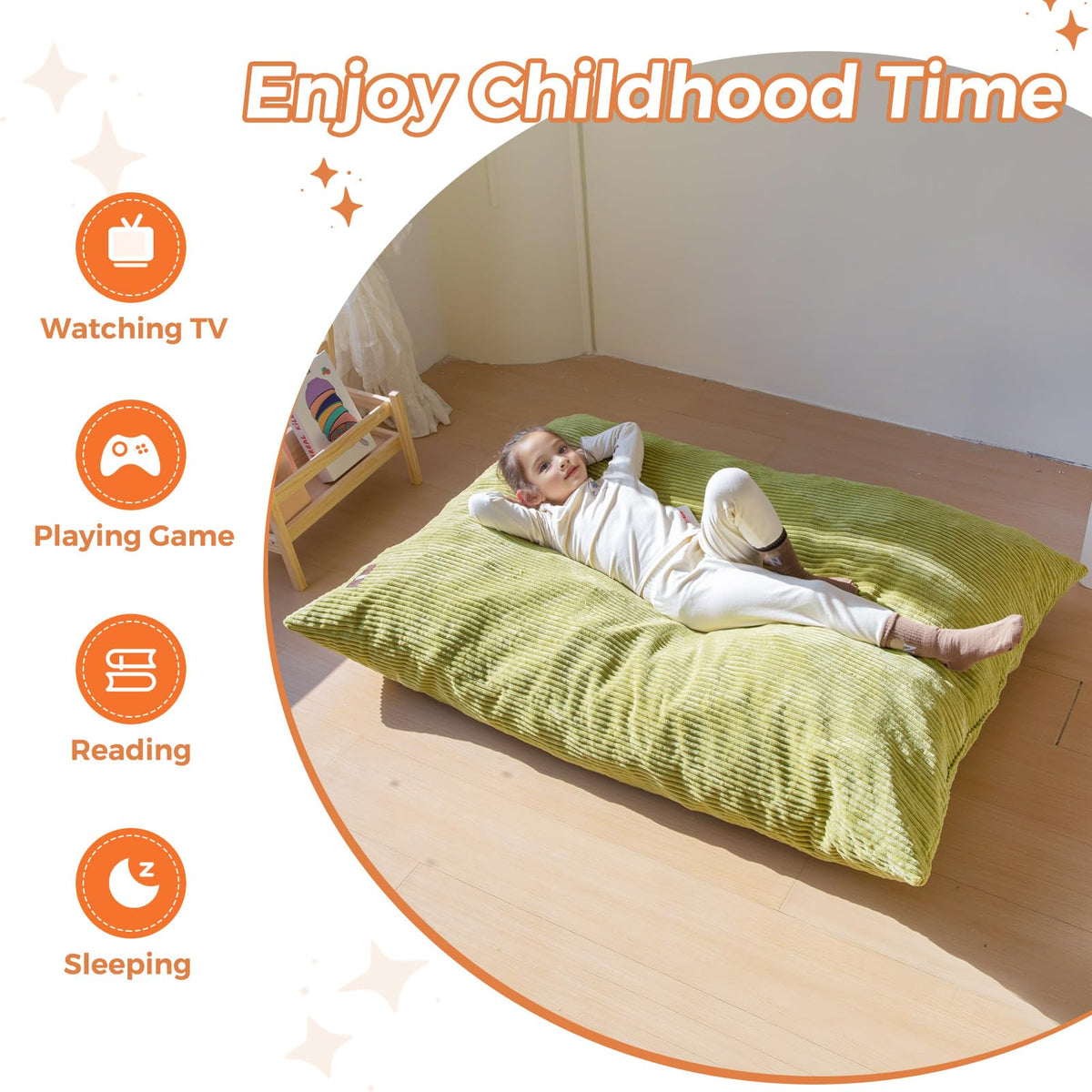 MAXYOYO multifunctional play mat supports imaginative activities and games.