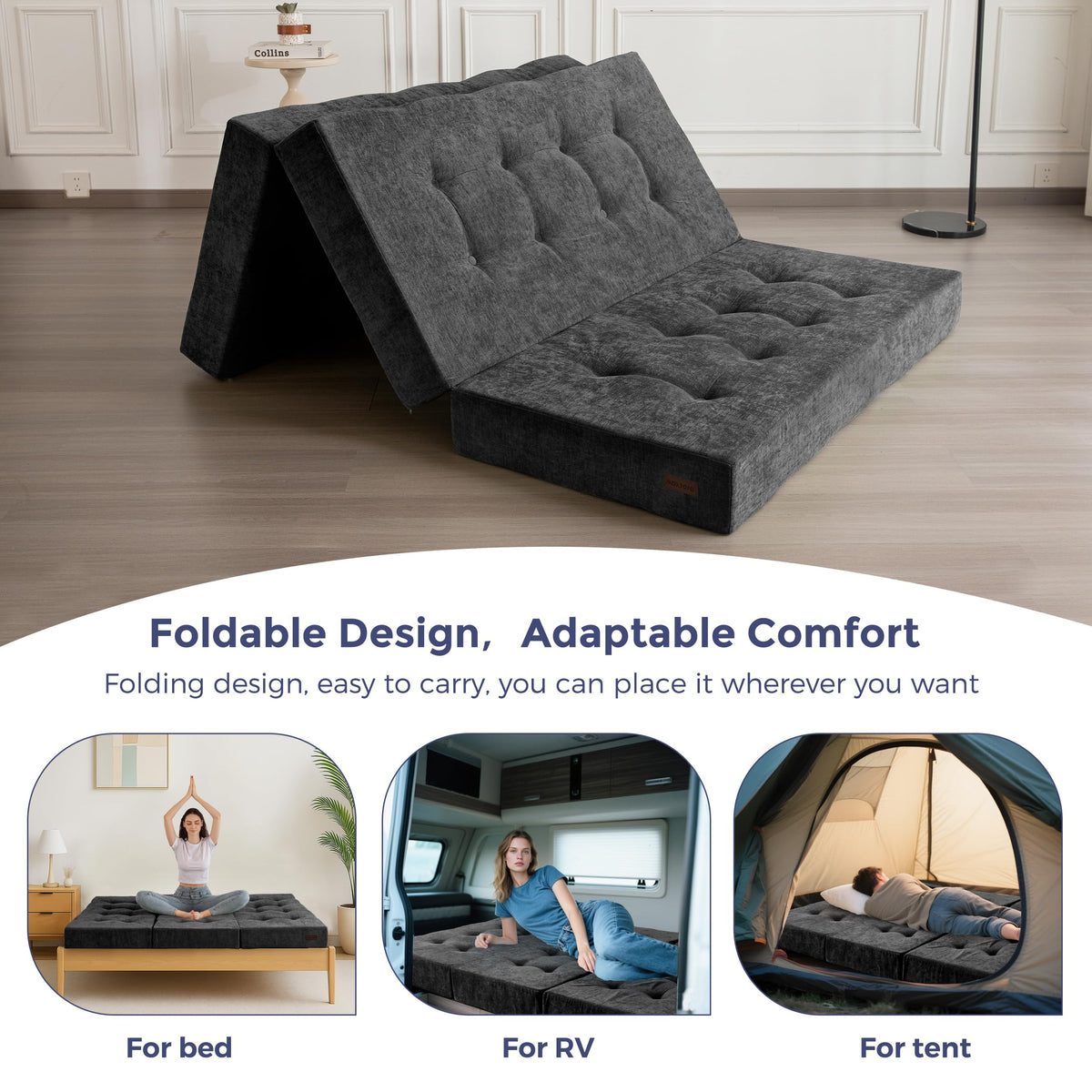 MAXYOYO portable mattress for travel and home storage