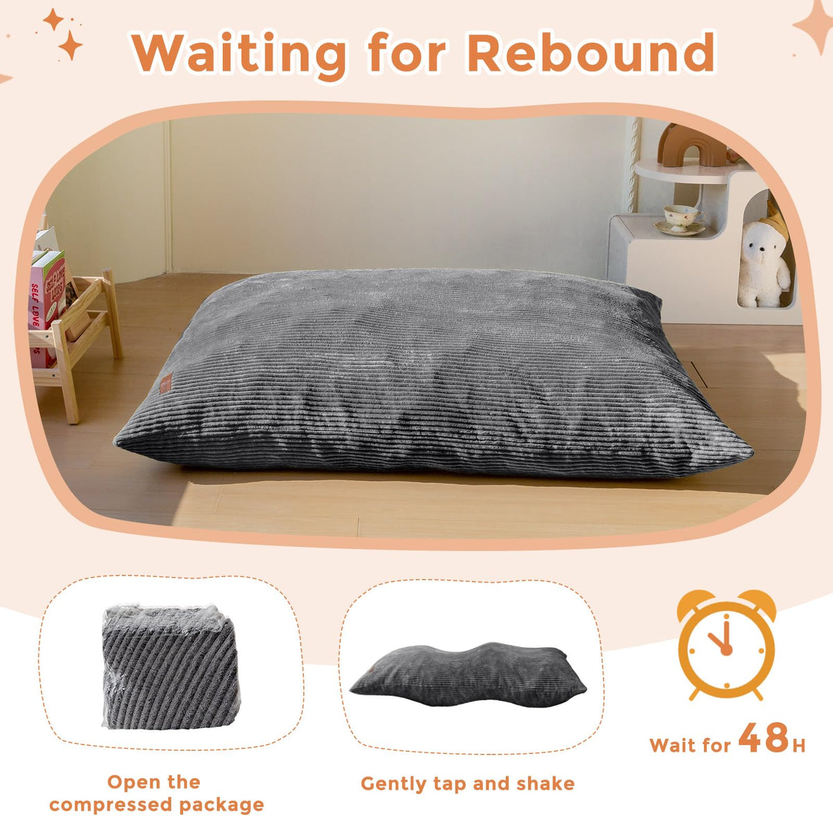 MAXYOYO wear-resistant corduroy fabric resists daily kid use.
