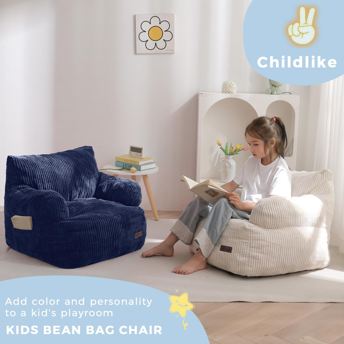 MAXYOYO shredded foam filling contours to a child’s body for comfort.
