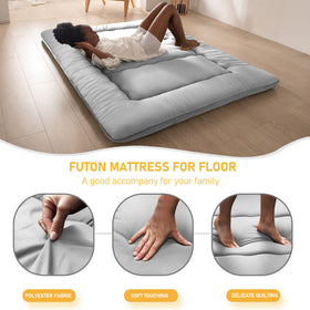 MAXYOYO versatile floor mattress for futon, tatami, lounging, and travel.