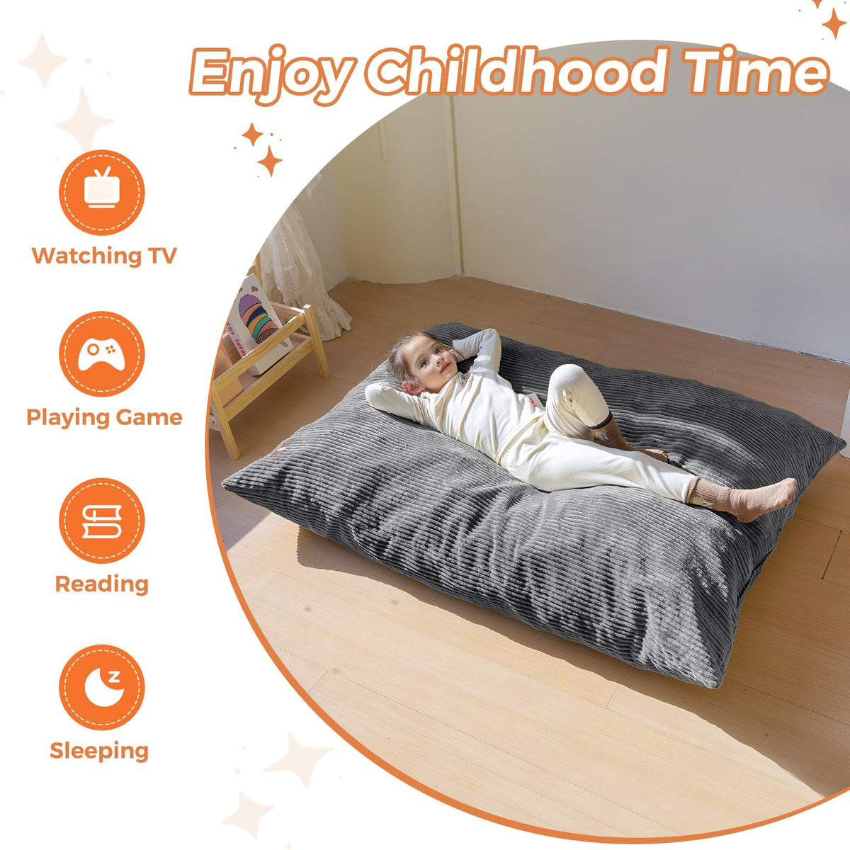 MAXYOYO cozy floor sofa ideal for gaming and lounging.