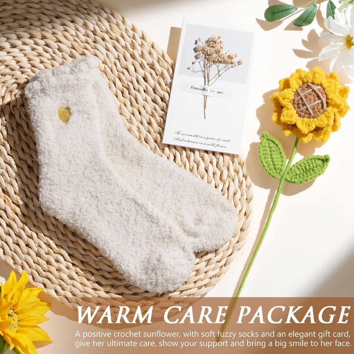 MAYICIVO fuzzy socks provide soft comfort during self-care moments.