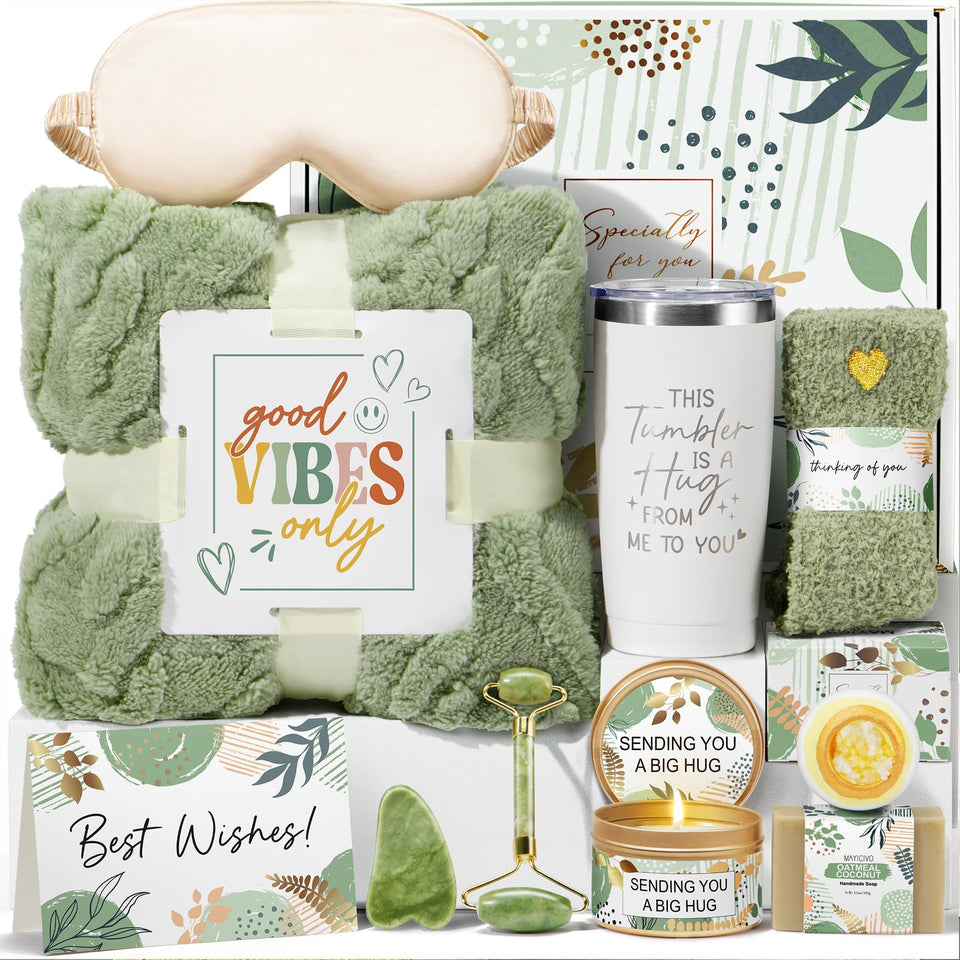 MAYICIVO self-care blanket image for warm, cozy evenings.