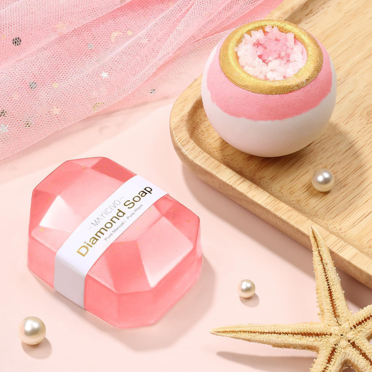 MAYICIVO silk headband adds soft, luxurious pampering.