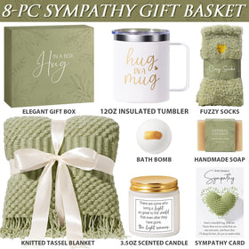 MAYICIVO sympathy tumbler image, 12oz insulated mug for warm drinks on tough days