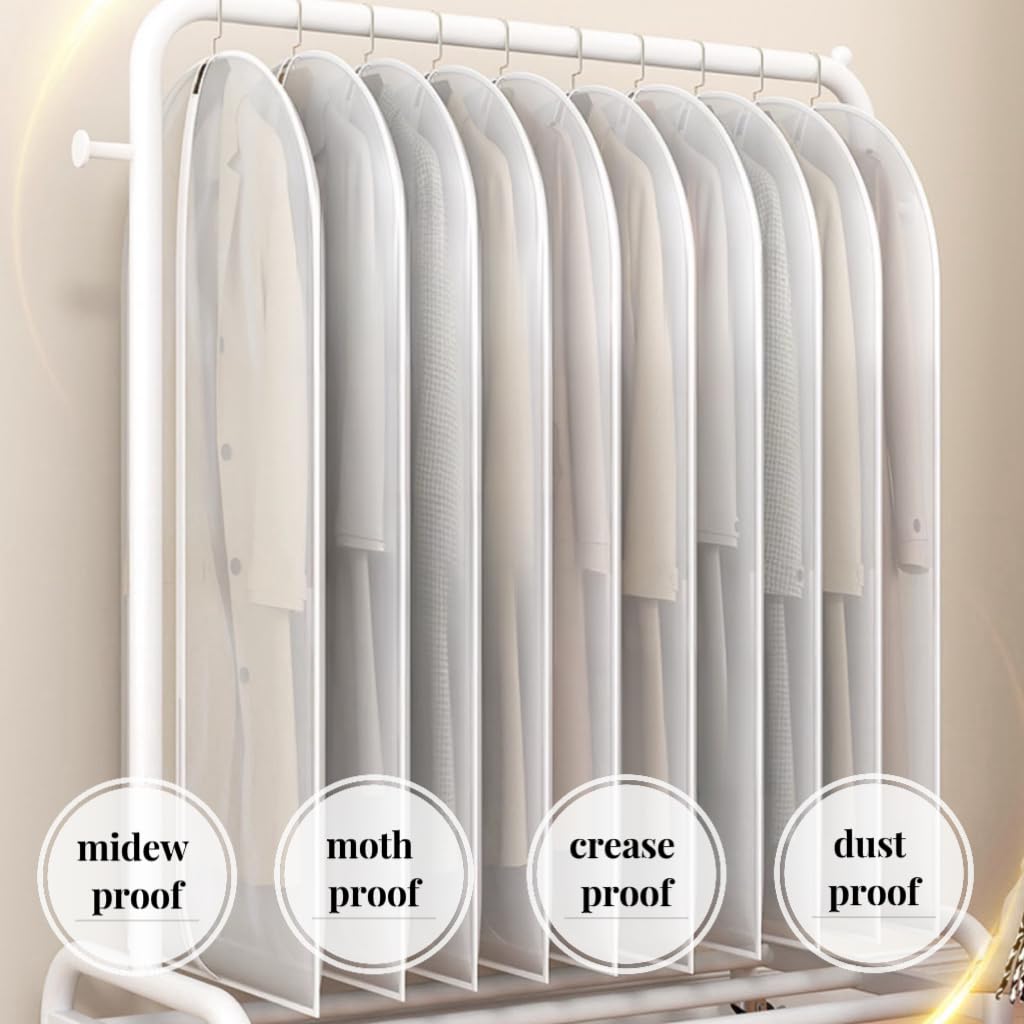 Maylmc dustproof waterproof PEVA material shields garments from dust and moisture.
