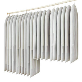 Maylmc garment bags 120x60cm protect coats and keep them visible.