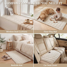 Maymiss pet couch cover dog-lounge-setup creates a cozy pet-friendly lounging area.