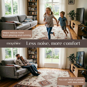 MAYSHINE easy-to-cut rug pad helps fit irregular spaces