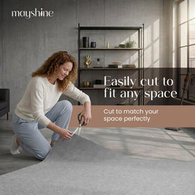 MAYSHINE rug pad reduces noise and echoes in living rooms
