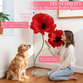 Maysing bendable tubes for customizable arrangements and stable displays.