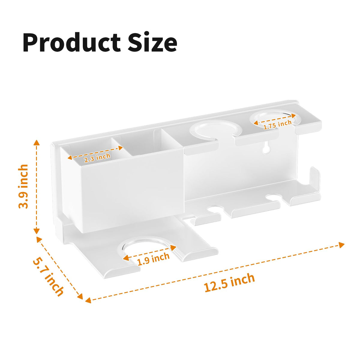 MAYZOLOP hair tool organizer keeping curling irons and brushes neatly arranged